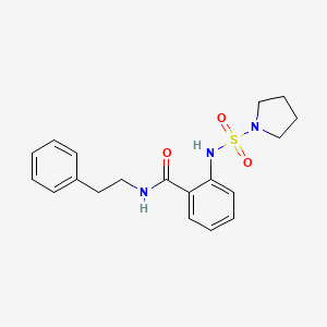 N-(2-PHENYLETHYL)-2-[(PYRROLIDINE-1-SULFONYL)AMINO]BENZAMIDE