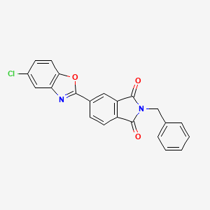 molecular formula C22H13ClN2O3 B3495654 2-benzyl-5-(5-chloro-1,3-benzoxazol-2-yl)-1H-isoindole-1,3(2H)-dione 