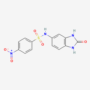 4-nitro-N-(2-oxo-2,3-dihydro-1H-benzimidazol-5-yl)benzenesulfonamide