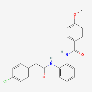 N-(2-{[(4-chlorophenyl)acetyl]amino}phenyl)-4-methoxybenzamide