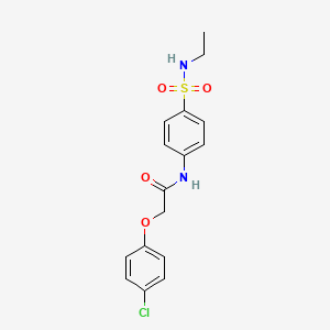 2-(4-chlorophenoxy)-N-[4-(ethylsulfamoyl)phenyl]acetamide