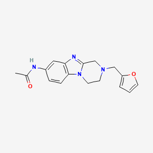 N-[2-(2-furylmethyl)-1,2,3,4-tetrahydropyrazino[1,2-a]benzimidazol-8-yl]acetamide