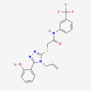 2-{[5-(2-hydroxyphenyl)-4-(prop-2-en-1-yl)-4H-1,2,4-triazol-3-yl]sulfanyl}-N-[3-(trifluoromethyl)phenyl]acetamide