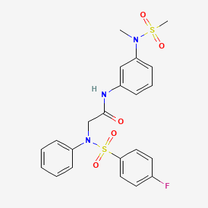 N~2~-[(4-fluorophenyl)sulfonyl]-N~1~-{3-[methyl(methylsulfonyl)amino]phenyl}-N~2~-phenylglycinamide