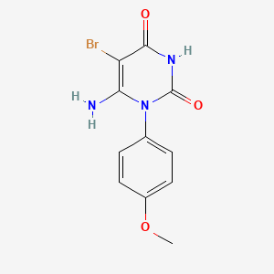 6-AMINO-5-BROMO-1-(4-METHOXYPHENYL)-1,2,3,4-TETRAHYDROPYRIMIDINE-2,4-DIONE