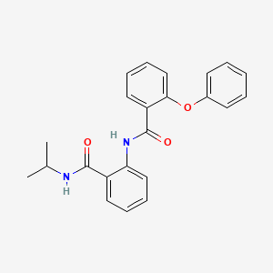 molecular formula C23H22N2O3 B3495860 2-(2-PHENOXYBENZAMIDO)-N-(PROPAN-2-YL)BENZAMIDE 