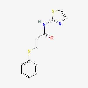 3-(phenylsulfanyl)-N-(1,3-thiazol-2-yl)propanamide