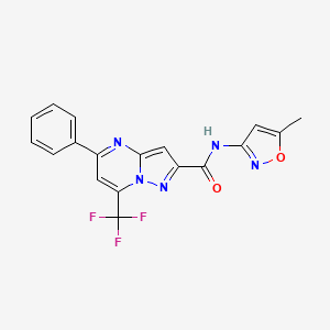 N-(5-methyl-3-isoxazolyl)-5-phenyl-7-(trifluoromethyl)pyrazolo[1,5-a]pyrimidine-2-carboxamide