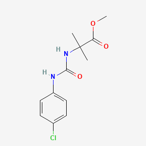 N-((p-Chlorophenyl)carbamoyl)-2-methylalanine methyl ester