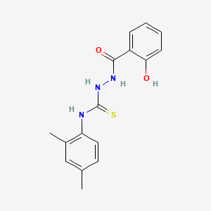 N-(2,4-dimethylphenyl)-2-(2-hydroxybenzoyl)hydrazinecarbothioamide