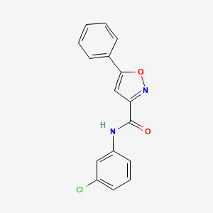 N-(3-chlorophenyl)-5-phenyl-1,2-oxazole-3-carboxamide