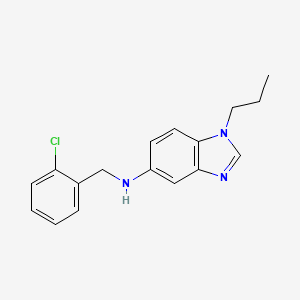 N-[(2-Chlorophenyl)methyl]-1-propyl-1H-1,3-benzodiazol-5-amine