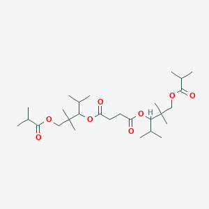 B034960 Bis[1-(isopropyl)-2,2-dimethyl-3-(2-methyl-1-oxopropoxy)propyl] succinate CAS No. 100231-61-6