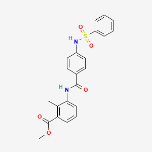 methyl 2-methyl-3-({4-[(phenylsulfonyl)amino]benzoyl}amino)benzoate