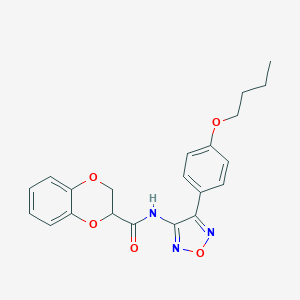 N-[4-(4-butoxyphenyl)-1,2,5-oxadiazol-3-yl]-2,3-dihydro-1,4-benzodioxine-2-carboxamide