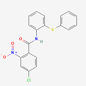 4-chloro-2-nitro-N-[2-(phenylsulfanyl)phenyl]benzamide