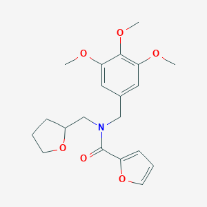 molecular formula C20H25NO6 B349605 N-(tetrahydrofuran-2-ylmethyl)-N-(3,4,5-trimethoxybenzyl)furan-2-carboxamide CAS No. 898504-03-5
