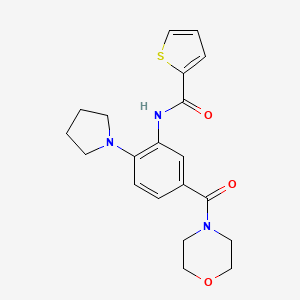 N-[5-(4-morpholinylcarbonyl)-2-(1-pyrrolidinyl)phenyl]-2-thiophenecarboxamide