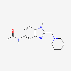 N-{1-METHYL-2-[(PIPERIDIN-1-YL)METHYL]-1H-13-BENZODIAZOL-5-YL}ACETAMIDE