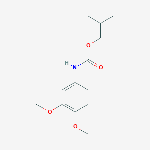 molecular formula C13H19NO4 B3496129 isobutyl (3,4-dimethoxyphenyl)carbamate 