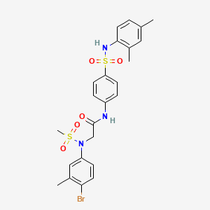 N~2~-(4-bromo-3-methylphenyl)-N~1~-(4-{[(2,4-dimethylphenyl)amino]sulfonyl}phenyl)-N~2~-(methylsulfonyl)glycinamide