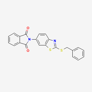 2-[2-(BENZYLSULFANYL)-1,3-BENZOTHIAZOL-6-YL]-2,3-DIHYDRO-1H-ISOINDOLE-1,3-DIONE