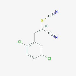 1-Cyano-2-(2,5-dichlorophenyl)ethyl thiocyanate