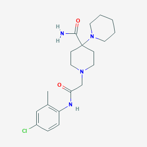 1-{[N-(4-chloro-2-methylphenyl)carbamoyl]methyl}-4-piperidylpiperidine-4-carbo xamide