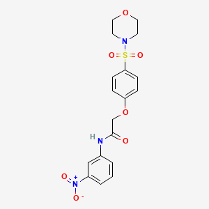 2-(4-morpholin-4-ylsulfonylphenoxy)-N-(3-nitrophenyl)acetamide