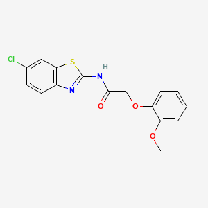 N-(6-chlorobenzo[d]thiazol-2-yl)-2-(2-methoxyphenoxy)acetamide