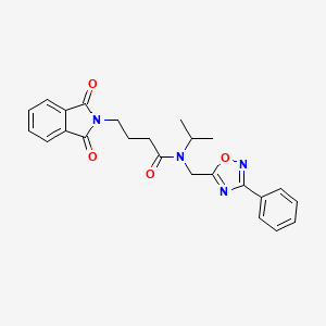 4-(1,3-dioxo-1,3-dihydro-2H-isoindol-2-yl)-N-isopropyl-N-[(3-phenyl-1,2,4-oxadiazol-5-yl)methyl]butanamide