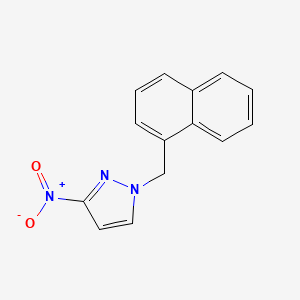 molecular formula C14H11N3O2 B3496363 1-(1-naphthylmethyl)-3-nitro-1H-pyrazole 