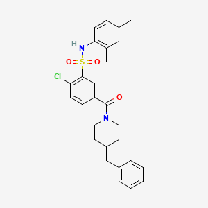 5-[(4-benzyl-1-piperidinyl)carbonyl]-2-chloro-N-(2,4-dimethylphenyl)benzenesulfonamide