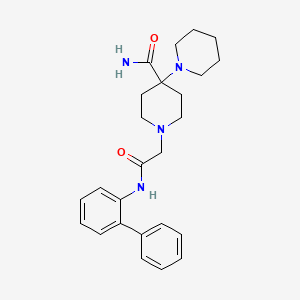 1'-[2-(2-biphenylylamino)-2-oxoethyl]-1,4'-bipiperidine-4'-carboxamide