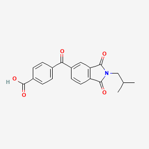 4-[2-(2-METHYLPROPYL)-1,3-DIOXO-2,3-DIHYDRO-1H-ISOINDOLE-5-CARBONYL]BENZOIC ACID