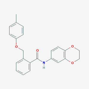 N-(2,3-dihydro-1,4-benzodioxin-6-yl)-2-[(4-methylphenoxy)methyl]benzamide