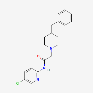 molecular formula C19H22ClN3O B3496493 2-(4-benzyl-1-piperidinyl)-N-(5-chloro-2-pyridinyl)acetamide 