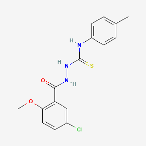 1-[(5-Chloro-2-methoxybenzoyl)amino]-3-(4-methylphenyl)thiourea