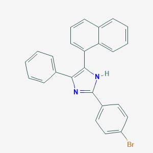 molecular formula C25H17BrN2 B349653 2-(4-bromophenyl)-4-(1-naphthyl)-5-phenyl-1H-imidazole CAS No. 33719-08-3