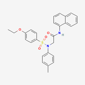 N~2~-[(4-ethoxyphenyl)sulfonyl]-N~2~-(4-methylphenyl)-N~1~-1-naphthylglycinamide