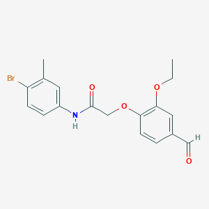 N-(4-bromo-3-methylphenyl)-2-(2-ethoxy-4-formylphenoxy)acetamide