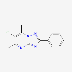 6-chloro-5,7-dimethyl-2-phenyl[1,2,4]triazolo[1,5-a]pyrimidine