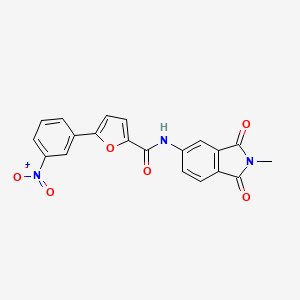 N-(2-methyl-1,3-dioxo-2,3-dihydro-1H-isoindol-5-yl)-5-(3-nitrophenyl)-2-furamide