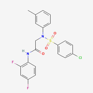 N~2~-[(4-chlorophenyl)sulfonyl]-N~1~-(2,4-difluorophenyl)-N~2~-(3-methylphenyl)glycinamide