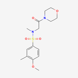 4-methoxy-N,3-dimethyl-N-[2-(4-morpholinyl)-2-oxoethyl]benzenesulfonamide