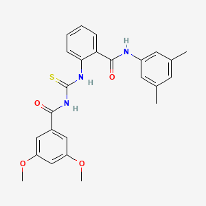 N-{[(2-{[(3,5-dimethylphenyl)amino]carbonyl}phenyl)amino]carbonothioyl}-3,5-dimethoxybenzamide