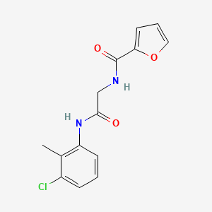 N-{2-[(3-chloro-2-methylphenyl)amino]-2-oxoethyl}furan-2-carboxamide