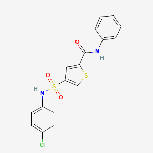 4-{[(4-chlorophenyl)amino]sulfonyl}-N-phenyl-2-thiophenecarboxamide