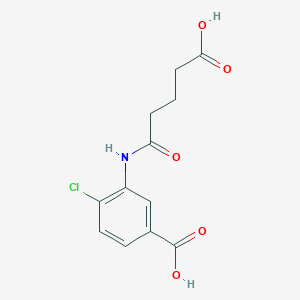 3-[(4-carboxybutanoyl)amino]-4-chlorobenzoic acid