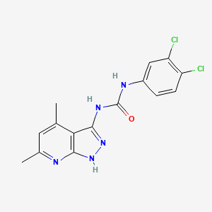 N-(3,4-dichlorophenyl)-N'-(4,6-dimethyl-1H-pyrazolo[3,4-b]pyridin-3-yl)urea